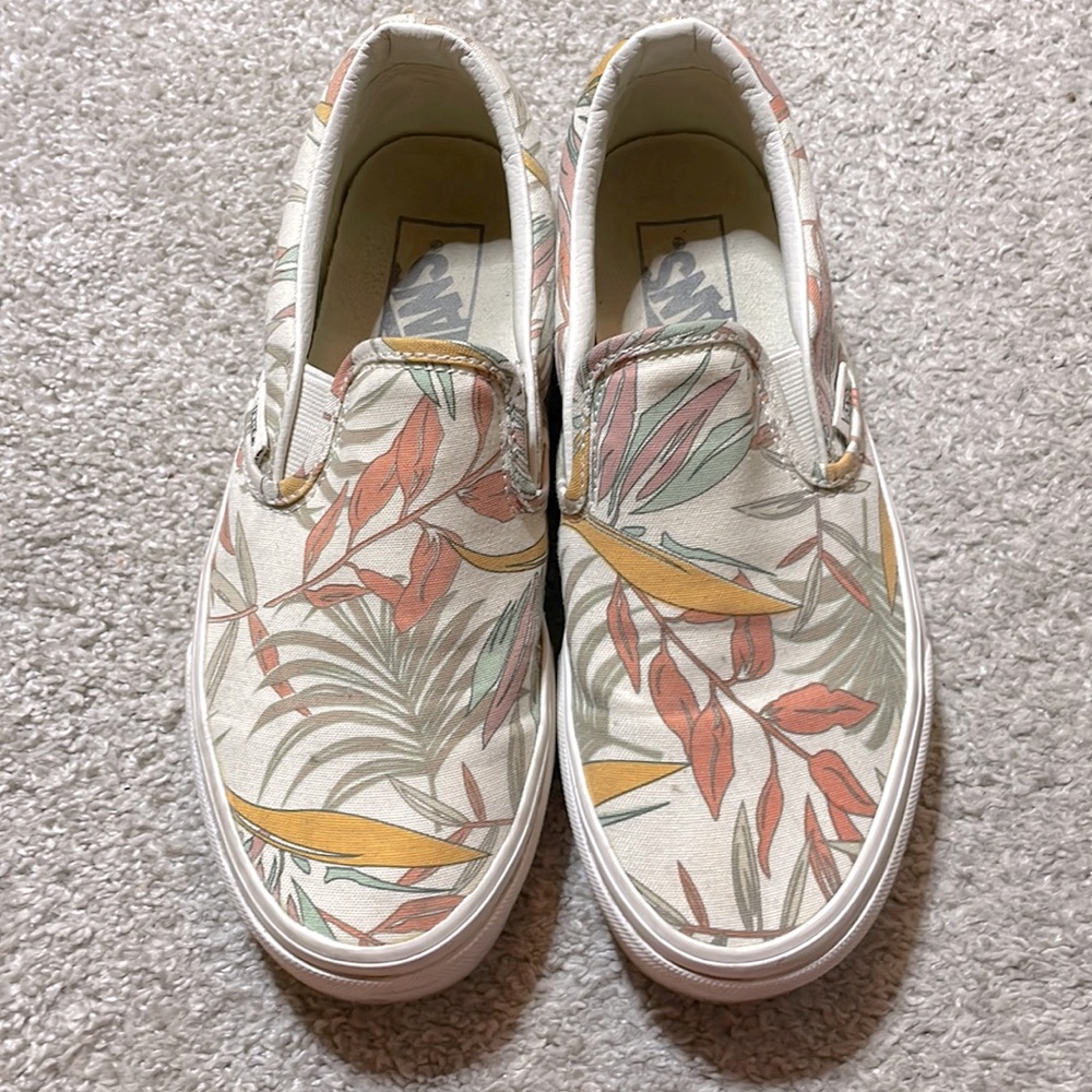 VANS MADEWELL Slip On Cali Floral Palm Leaf Unisex Women’s 6/Men’s 4.5